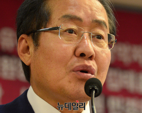 ▲ 자유한국당 홍준표 대표. ⓒ뉴데일리 공준표 기자