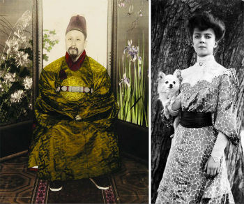 ▲ 대한제국의 고종황제(왼쪽)와 앨리스 루즈벨트.