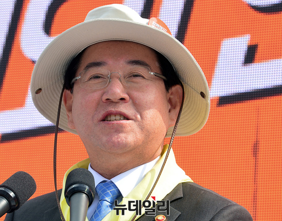 ▲ 인사말 하는 농림축산식품부 김영록 장관 ⓒ 뉴데일리 공준표