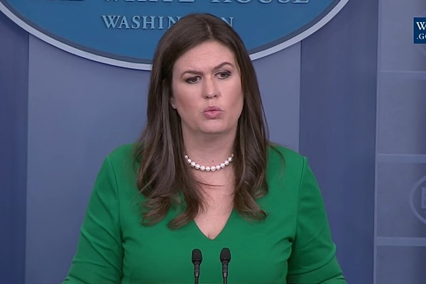▲ 美백악관이 북한과의 대화는 오직 억류 미국인을 귀환시키기 위한 분야에 국한된다고 못 박았다. 사진은 2일(현지시간) 새라 허커비 샌더스 美백악관 대변인이 정례브리핑을 진행하고 있는 모습.ⓒ美백악관 브리핑 영상 화면캡쳐