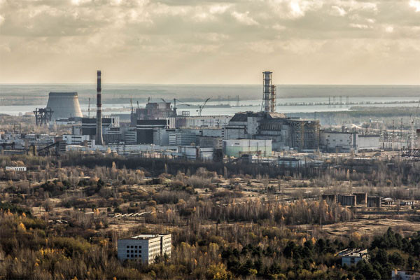 2016년 4월 27일(현지시간) 촬영한 우크라이나 체르노빌 원전단지 모습. 30년째 출입금지 구역이다. ⓒ유엔 공개사진.