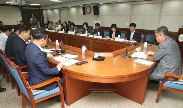 ▲ 충북 청주시가 10일 시청에서 수해복구사업 추진사항 보고회를 가졌다.ⓒ청주시