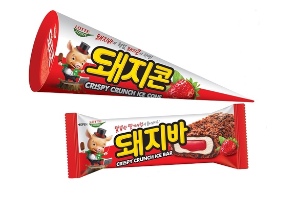▲ 롯데푸드, 돼지콘 출시 두 달 만에 1000만개 판매. ⓒ롯데푸드