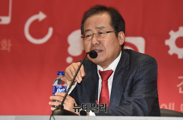 ▲ 자유한국당 홍준표 대표. ⓒ뉴데일리 이종현 기자