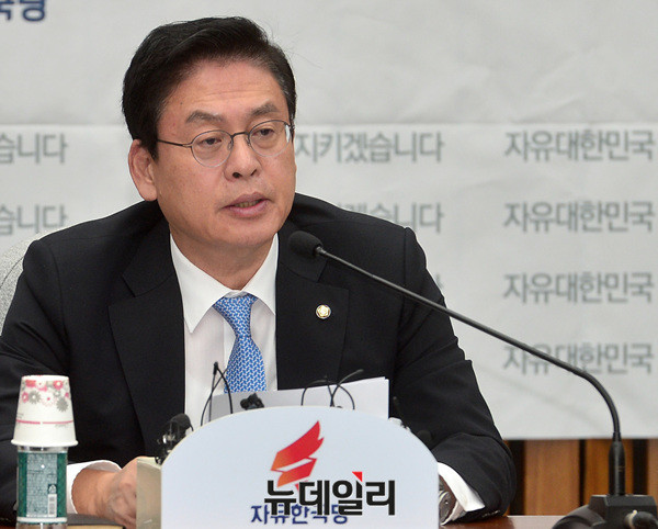 ▲ 자유한국당 정우택 원내대표. ⓒ뉴데일리 공준표