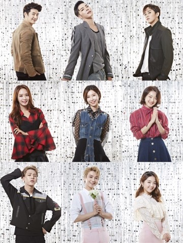 ▲ 시계방향으로 손호영, 휘성, 허영생, 이예은, 서신애, 진호, 정대현, 박정아, 가운데 제이민.ⓒ킹앤아이컴퍼니