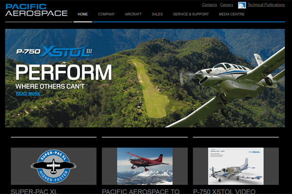 ▲ 유엔 안보리 대북제재를 위반하고 북한에 소형항공기와 부품을 판매한 혐의로 재판을 받고 있는 뉴질랜드 기업 '패시픽 에어로 스페이스'. ⓒ뉴질랜드 패시픽 에어로스페이스 홈페이지 캡쳐.