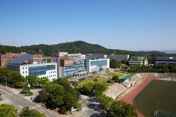 ▲ 강원도 원주에 위치한 상지대학교 캠퍼스 전경.ⓒ상지대 홈페이지 캡처.