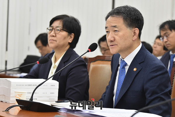 ▲ 박능후 보건복지부 장관. ⓒ뉴데일리 이종현 기자