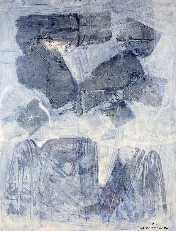 ▲ 극재 정점식 화백의 작품 공간(1990년 작품, 캔버스에 유채, 137x104cm).ⓒ계명대