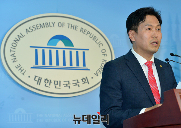 국민의당 손금주 수석대변인이 13일 오후 국회 정론관에서 법원의 박근혜 전 대통령 구속 기간 연장 결정에 관한 브리핑을 하고 있다. ⓒ뉴데일리 공준표 기자