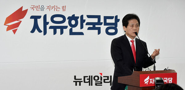 ▲ 자유한국당 김진 서울 강남갑 당협위원장. ⓒ뉴데일리 이종현 기자