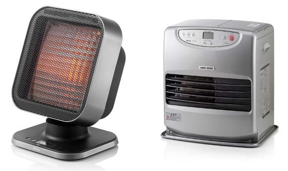 ▲ 신일산업 신제품 '에코히터', 팬히터 (왼쪽부터) ⓒ 신일산업