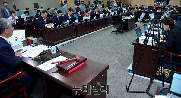 ▲ 교육문화체육관광위원회 국정감사가 13일 정부세종청사에서 진행되고 있다. ⓒ뉴데일리 공준표 기자
