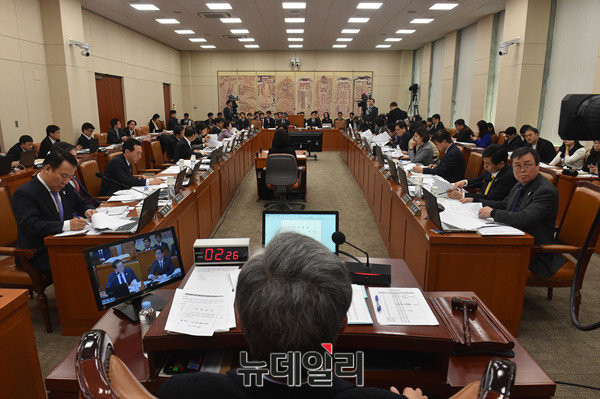 ▲ 국회 교육문화체육관광위원회 국정감사. ⓒ뉴데일리=이종현 기자