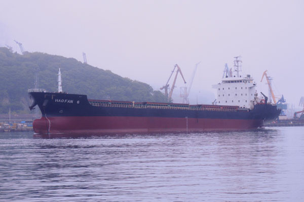 세인트 키츠 네비스가 선적 등록을 취소한 北선박 '하오판 6호'. ⓒ케네스 리족 블로그 포스트 캡쳐.
