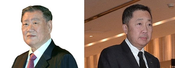 ▲ 정몽구 현대차그룹 회장(왼쪽)과 박정원 두산그룹 회장(오른쪽).ⓒ각 사