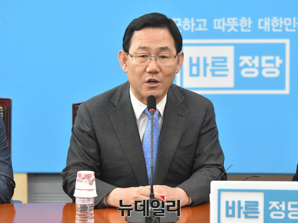 ▲ 주호영 바른정당 원내대표. ⓒ뉴데일리 이종현 기자