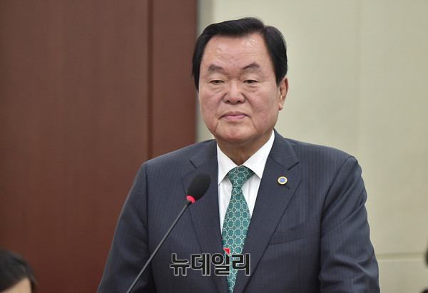 ▲ 김경재 한국자유총연맹 총재. ⓒ뉴데일리 이종현 기자