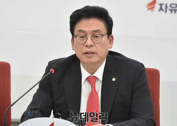 ▲ 정우택 자유한국당 원내대표. ⓒ뉴데일리 이종현 기자