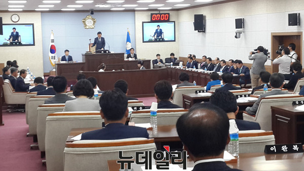 ▲ 충북 청주시의회 본회의장 모습.ⓒ김종혁 기자