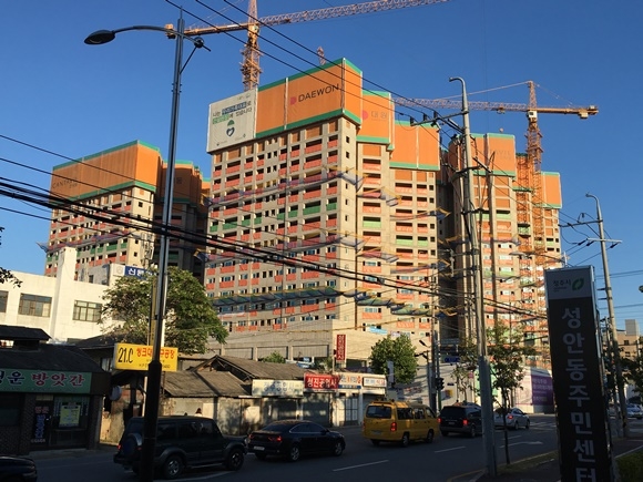 ▲ 청주 '문화동 센트럴 칸타빌' 신축 현장. ⓒ대원