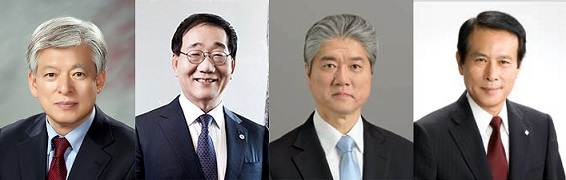 ▲ (왼쪽부터)염재호 고려대학교 총장, 김용학 연세대 총장, 하세야마 아키라 일본 게이오대 총장, 가마타 가오루 와세다대 총장. ⓒ고려대