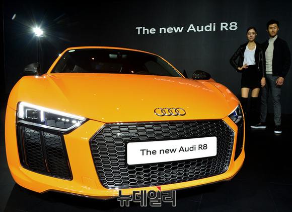 ▲ 아우디 뉴 R8 V10 플러스 쿠페.ⓒ공준표 기자