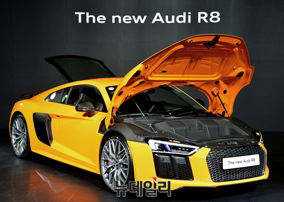 ▲ 아우디 뉴 R8 V10 플러스 쿠페.ⓒ공준표 기자