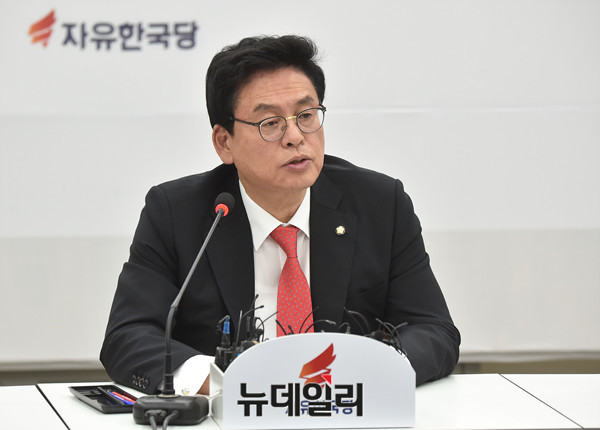 ▲ 정우택 자유한국당 원내대표. ⓒ뉴데일리 이종현 기자