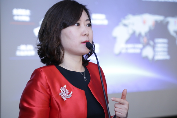 ▲ 린다 린(林红) 바이두 글로벌 B2B 사업총괄 상무. ⓒHS애드