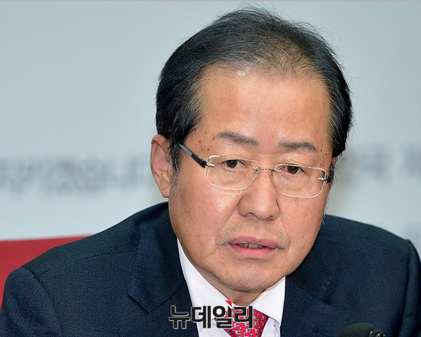 ▲ 자유한국당 홍준표 대표. ⓒ뉴데일리 공준표 기자