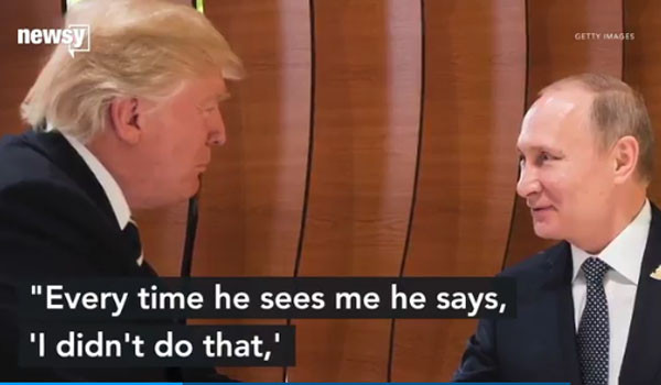 ▲ 2016 美대선 당시 러시아 개입 문제와 관련한 도널드 트럼프 美대통령의 발언 번복 논란이 점차 커지고 있다. ⓒ美USA투데이 관련보도 화면캡쳐.