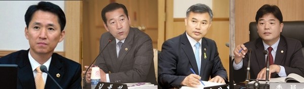 ▲ 사진 좌로부터 권중근·김동섭·정기현·안응필 의원.ⓒ대전시의회