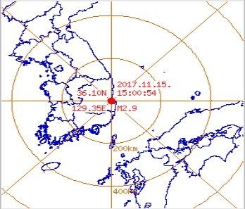 ▲ 15일 오후 2시 29분에 경북 포항에서 5.4규모의 지진이 발생한 가운데 대전과 청주 등 충청지역에서도 지진이 감지됐다.ⓒ청주기상지청