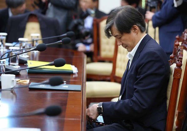 ▲ 조국 청와대 민정수석. ⓒ뉴시스