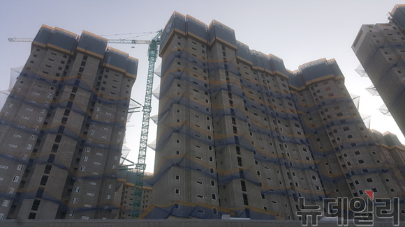 ▲ 아파트 건설 현장. ⓒ성재용 기자