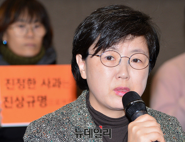 ▲ 정연순 시민평화법정 공동대표 ⓒ 뉴데일리 공준표