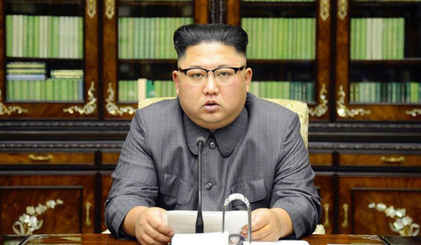 ▲ 北선전매체에 나와 성명을 읽는 김정은. 김정은 정권이 저속한 말로 대외비방을 할 때는 그들에게 불리한 상황이라는 뜻으로 해석할 수 있다. ⓒ北선전매체 화면캡쳐.