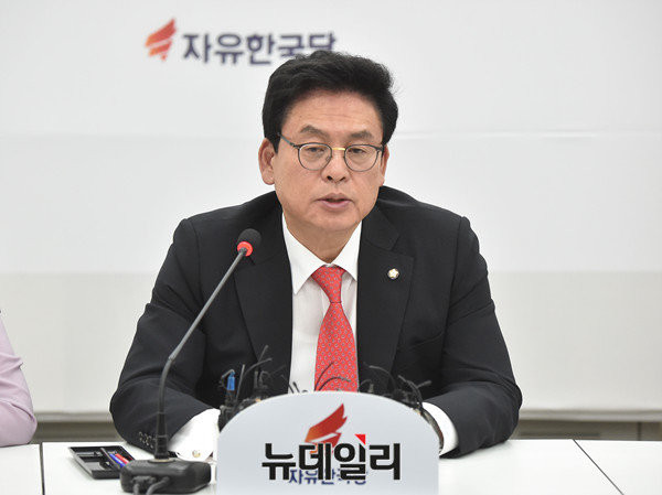 ▲ 정우택 자유한국당 원내대표. ⓒ뉴데일리 이종현 기자