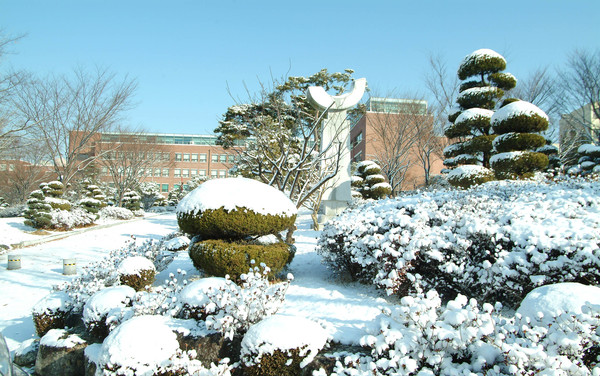 ▲ 영진전문대 설경.ⓒ영진전문대