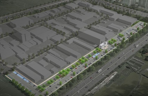 ▲ 충북 청주시 오창과학단지 노외주차장 조감도.ⓒ청주시