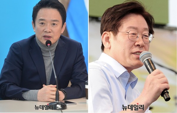 ▲ 남경필 경기도지사와 이재명 성남시장. ⓒ뉴데일리 DB