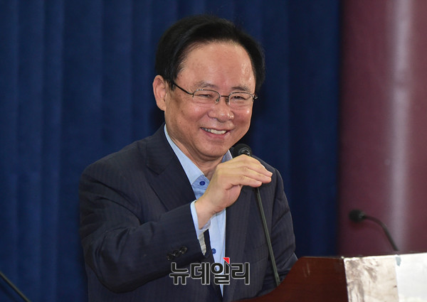 ▲ 자유한국당 이주영 의원이 30일 오전 같은 당 이만희 의원이 주최한 의원회관 토론회에서 축사를 하고 있다. ⓒ뉴데일리 이종현 기자