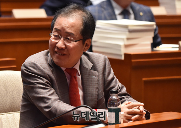 ▲ 자유한국당 홍준표 대표. ⓒ뉴데일리 이종현 기자