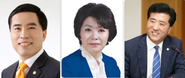 ▲ 사진 왼쪽부텨 황인호·박혜련·조원휘 의원.ⓒ대전시의회