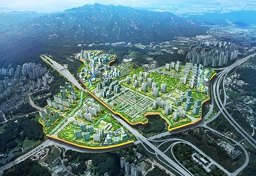 ▲ 과천 지식정보타운 조감도. ⓒ 과천 지식정보타운 공식 홈페이지