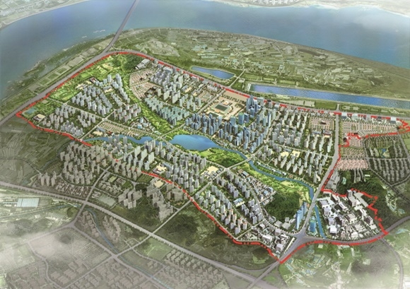 ▲ 미사강변도시 조감도. ⓒ한국토지주택공사