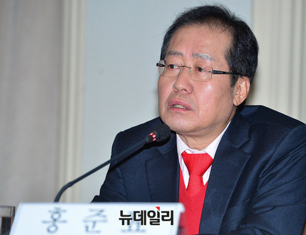 ▲ 홍준표 자유한국당 대표. ⓒ뉴데일리 공준표 기자