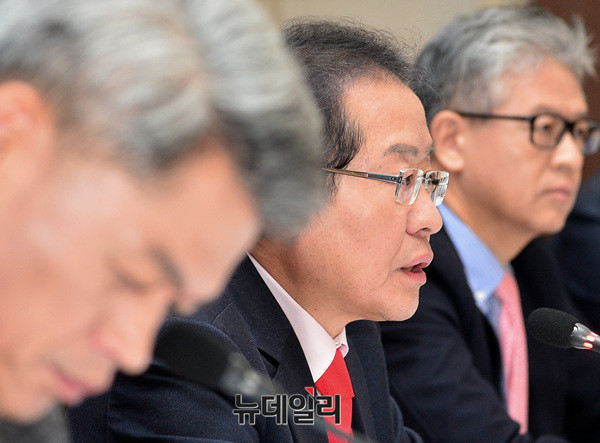 ▲ 자유한국당 홍준표 대표. ⓒ뉴데일리 공준표 기자